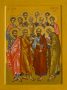 The Holy Apostles. Сopy. Wood, egg tempera, gilding. 40x30 cm. 2014